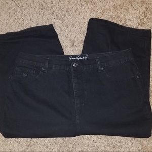 Gloria Vanderbilt 14 Amanda Black Capri Pants